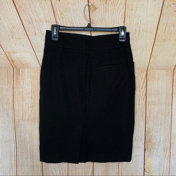 Banana Republic Black Above The Knee Skirt 0 Stretch - Picture 5 of 5